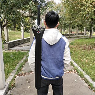 双背带PU剑鞘 适用刀剑神域黑剑阐释者大号 夜空之剑刀袋皮套