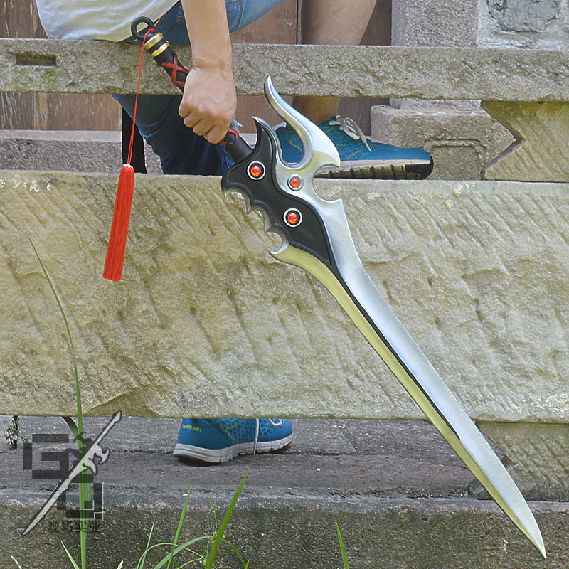 王者武器青莲剑仙李白凤求凰cos刀剑武器荣耀玩具模型道具1:1大号