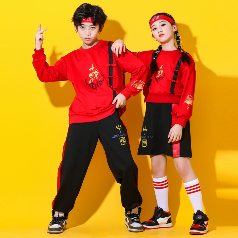 儿童中国风演出服中国梦
