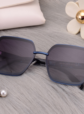 复古方框偏光防晒显脸小女太阳镜