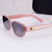 粉色偏光太阳镜女韩版 时尚 小框修脸百搭墨镜网红拍照毛毛眼镜黑