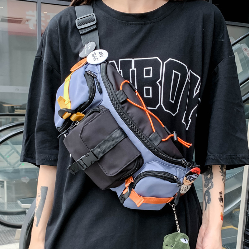 工装机能胸包ins潮酷街头学生