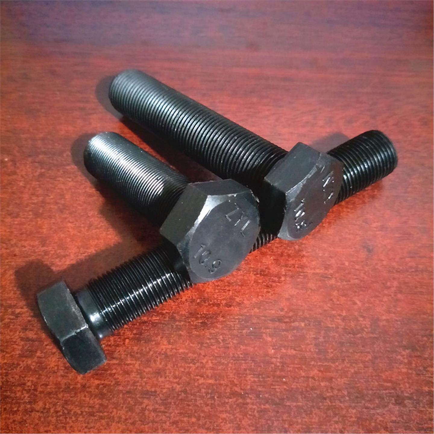 螺纹1.5全x2x1.5全牙细扣M24M27M30*级10.9细牙螺丝外六角螺栓