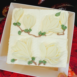 上海凯司令老字号皎皎白玉兰白脱西点组合联名款