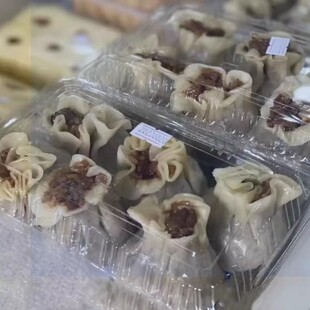 代购 上海特产美新点心汤圆店烧麦6只装一盒传纺早餐推荐 顺丰