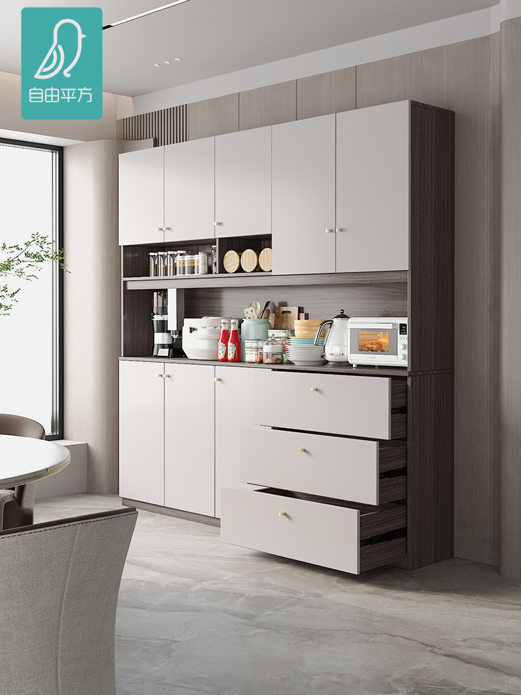 轻奢餐边柜现代简约一体靠墙边柜家用小户型窄型高柜置物架厨水柜,住宅家具,餐边柜,淘宝优惠券,粉丝福利购,淘宝优惠卷