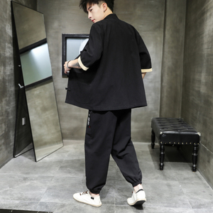 A1061*中国风2021套装 简约 T恤+长裤P95(控价108)图片
