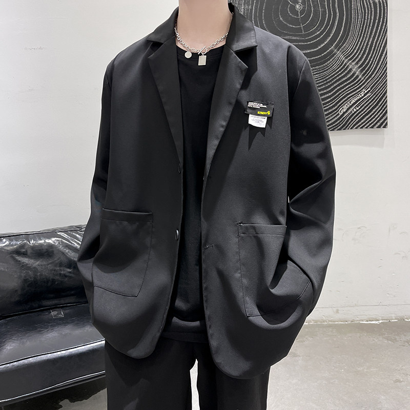 A6101*大码M-5XL港风西服宽松男潮流外套秋季上衣P75,男装西服,钱塘7008(原4008)