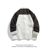 白底新品2025秋新中式提花款拼接夹克唐装外套A935-P110，男装民族服装，钱塘7008(原4008)