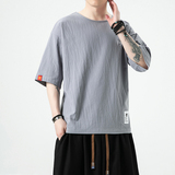 2026夏装风简约棉麻圆领短袖T恤B999-p30，男装T恤，钱塘7008(原4008)