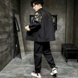 A1009大码中国风新品2021龙刺绣团购/唐服/汉服套装P140，男装民族服装，钱塘7008(原4008)