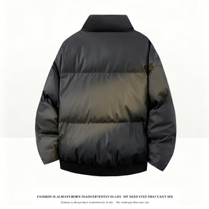 跑量2025PU皮立领棉服男  保暖情侣棉服潮牌美式皮衣棉衣A525*P88图片
