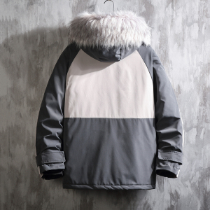 DJ297*加厚2021冬装新款 连帽工装大码百搭 棉衣棉服外套图片