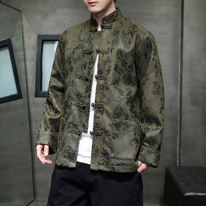 麂皮绒2025春新品 新中式  婚礼唐装汉服夹克 外套A652-P110图片