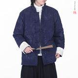 灯芯绒提花龙冬2025新中式盘扣外套唐装红棉衣外套A552-P148，男装棉衣，钱塘7008(原4008)