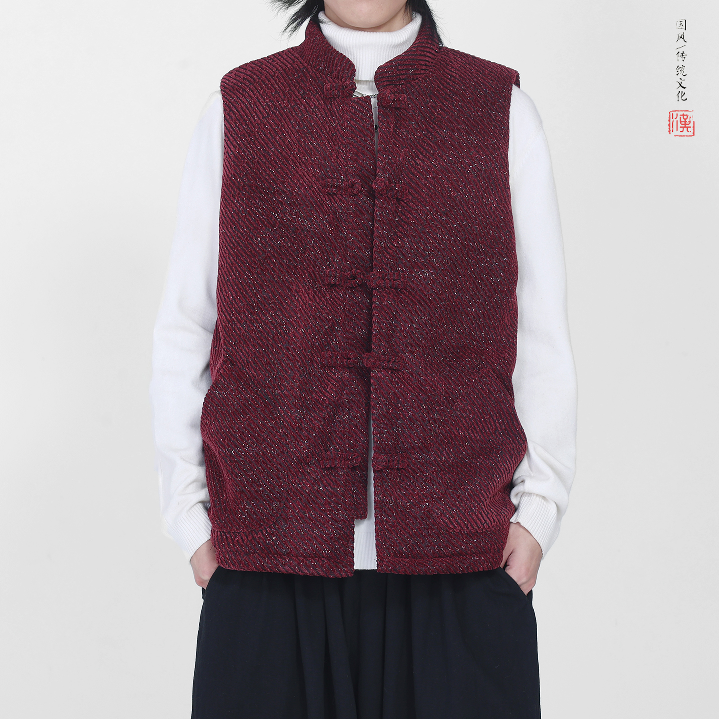 冬2025雪尼尔唐装马甲棉衣加厚羽绒马甲棉衣外套A527-P108，男装棉衣，钱塘7008(原4008)