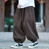 雪尼尔加厚提花款百搭秋冬2025宽松版哈伦灯笼裤A561-p78，男装休闲裤，钱塘7008(原4008)