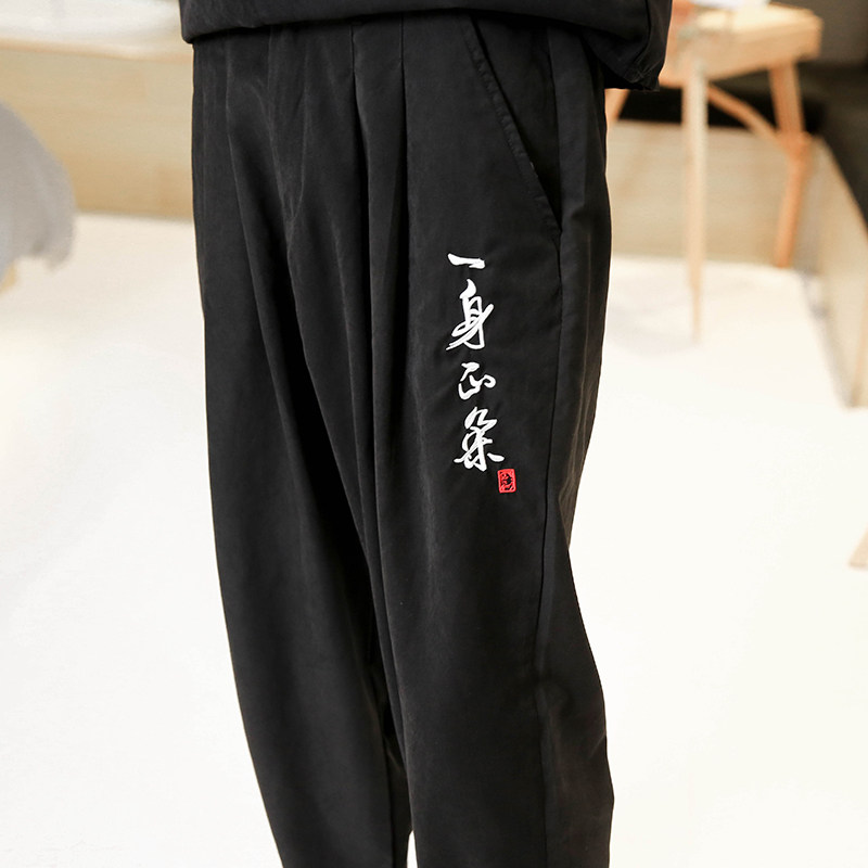 K802*大码跑量春中国风2021休闲长裤P35,男装休闲裤,钱塘7008(原4008)