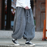 雪尼尔加厚斜纹提花新款秋冬2025宽松哈伦灯笼裤A560-p78，男装休闲裤，钱塘7008(原4008)