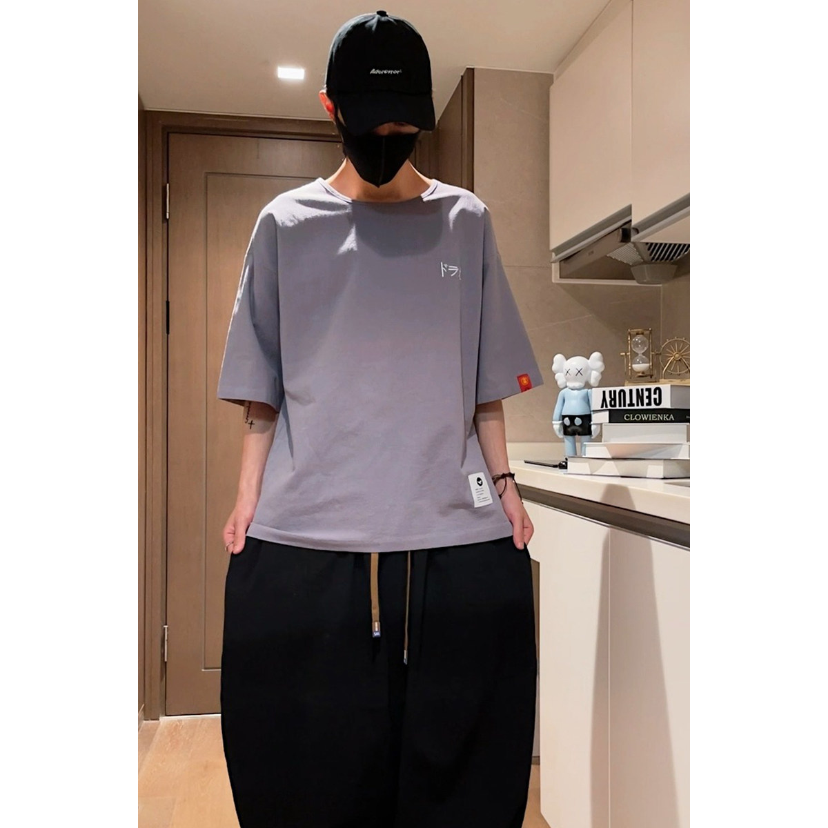 短视频2026夏装风简约棉麻圆领短袖T恤B999-p30,男装T恤,钱塘7008(原4008)