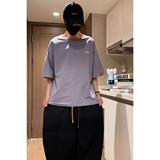 短视频2026夏装风简约棉麻圆领短袖T恤B999-p30，男装T恤，钱塘7008(原4008)