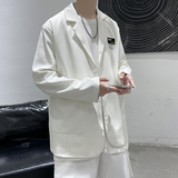 A6101*大码M-5XL港风西服宽松男潮流外套秋季上衣P75，男装西服，钱塘7008(原4008)