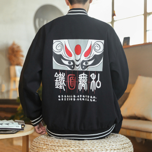 A1090风2021秋冬大码 印花款 夹克外套图片