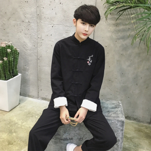 F01中国风2021秋冬 上善若水 盘扣 汉服套装P95图片