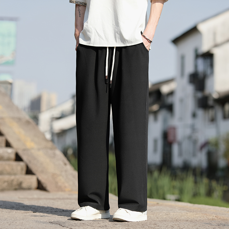 有现货！冰丝垂感夏季2025大码男太极裤休闲裤子A500-p58，男装休闲裤，钱塘7008(原4008)