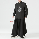 风2026春新中式西服刺绣款立领盘扣西装外套A105-p110，男装西服套装，钱塘7008(原4008)