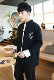 F01风2021秋款男套装盘扣民族汉服套装，男装民族服装，钱塘7008(原4008)