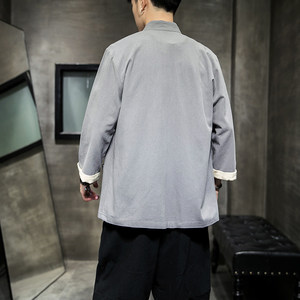 风特价2026夏 盘扣 禅字刺绣 衬衫/衬衣汉服A700-p40图片