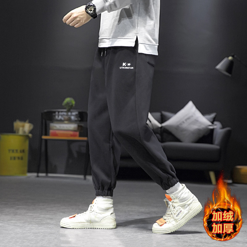 JK109*双十二款量大从优加绒加厚2020冬款针织休闲裤子P55，男装休闲裤，钱塘7008(原4008)
