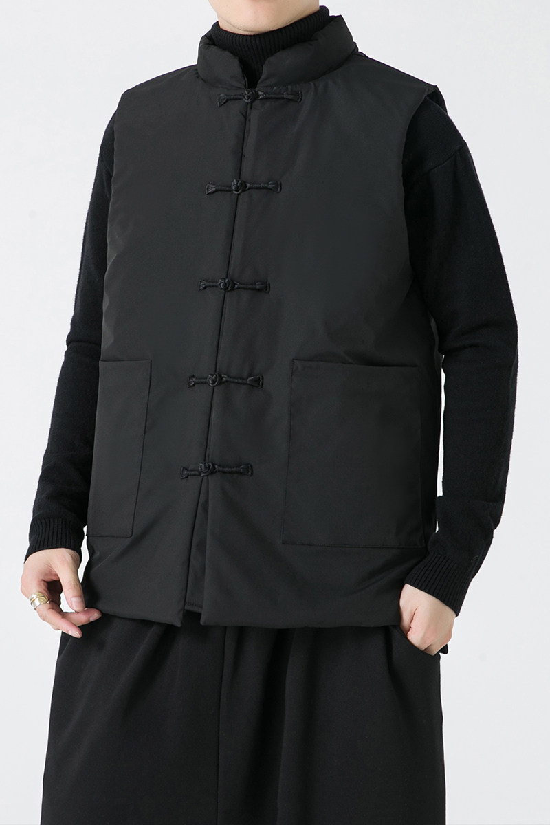 红2025冬羽绒棉马甲盘扣羽绒棉衣马甲外套A221-P100,男装背心/马甲,钱塘7008(原4008)