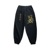 K108白底中国风大码2021春宽松版龙争虎斗刺绣束脚萝卜裤p65，男装休闲裤，钱塘7008(原4008)