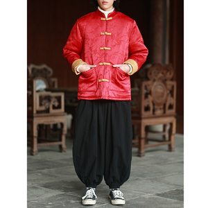 现货！新年红2025冬季 风 唐装棉衣 汉服棉袄外套A510-P140图片