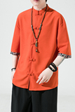 夏季2023新品风华夫格垂感汉服短袖男T恤A9005-p48，男装T恤，钱塘7008(原4008)