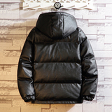 J200*冬款新品2021冬装连帽大码百搭皮衣棉衣外套，男装棉衣，钱塘7008(原4008)