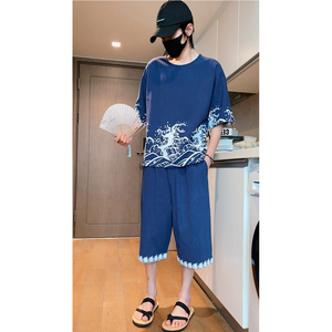 2026夏款新套装 新品棉麻 T恤+七分裤A005-P80图片