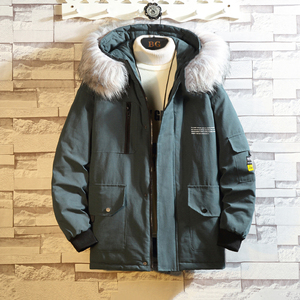 DJ020*双十二2020冬装连帽工装大码百搭棉衣棉服外套P135,十二岁男孩穿衣搭配图片