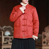 麂皮绒提花龙冬2025新中式盘扣外套唐装红棉衣外套A551-P148，男装棉衣，钱塘7008(原4008)