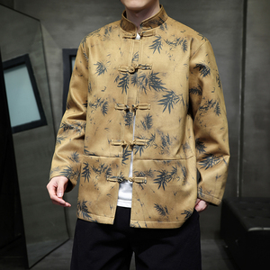 2026春 新中式  麂皮绒 竹子 唐装汉服夹克 外套A658-P105图片