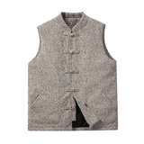 冬2025雪尼尔唐装马甲棉衣加厚羽绒马甲棉衣外套A527-P108，男装棉衣，钱塘7008(原4008)