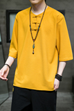 大码风夏2023盘扣汉服短袖男T恤A9006-p48，男装T恤，钱塘7008(原4008)