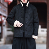 麂皮绒提花龙冬2025新中式盘扣外套唐装红棉衣外套A551-P148，男装棉衣，钱塘7008(原4008)