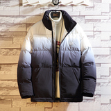 J196砖墙渐变撞色双十二主推2020冬M-5XL大码立领棉衣棉服P120，男装棉衣，钱塘7008(原4008)