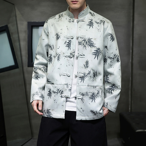 2025春 新中式  麂皮绒 竹子 唐装汉服夹克 外套A658-P105图片