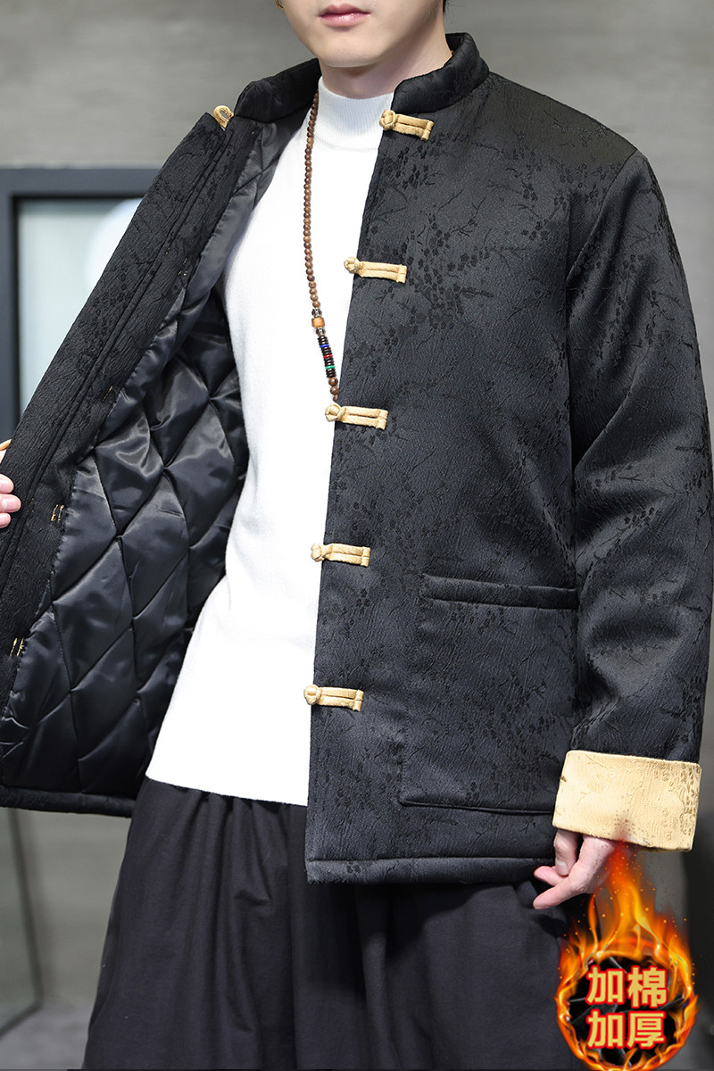 新年红2025冬季梅花款风唐装棉衣汉服棉袄外套A510-P140,男装棉衣,钱塘7008(原4008)