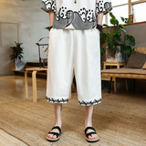 风2026夏季男套装海浪印花针织T恤+七分裤A206-P80，男装牛仔裤，钱塘7008(原4008)