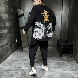 A797*2021秋冬中国风 无畏款 棉麻 长袖套装P100图片